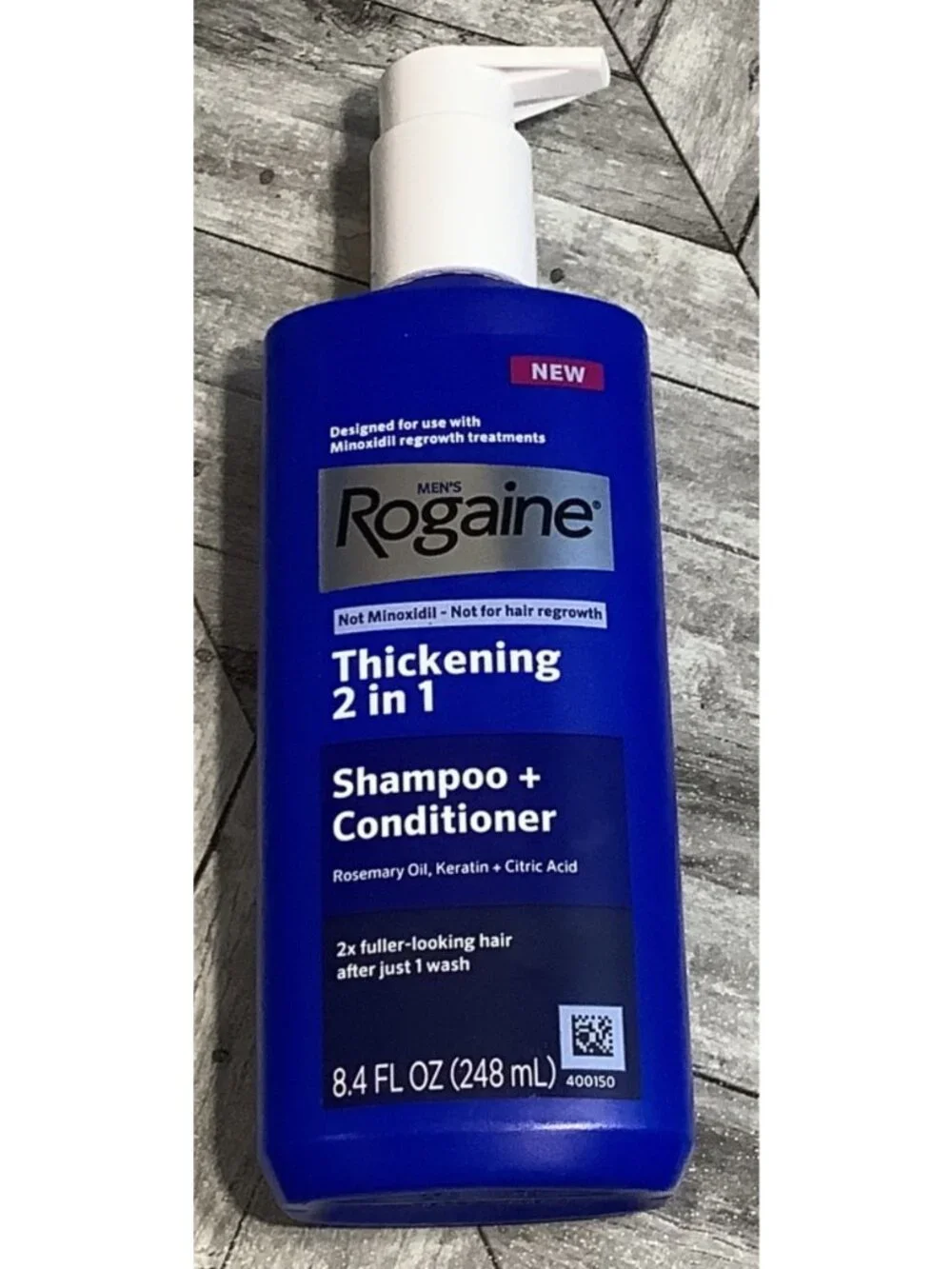 Rogaine Mens 2-In-1 Thickening  Shampoo + Conditioner 8.4 Fl Oz
